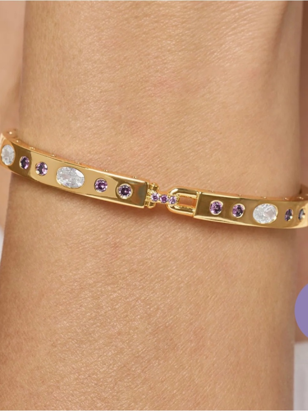 Brand New Melinda Maria Ashley Sunset Lock Cuff 6mm
Gold|Lavender Amethyst 💜💜
LE - Picture 2 of 6